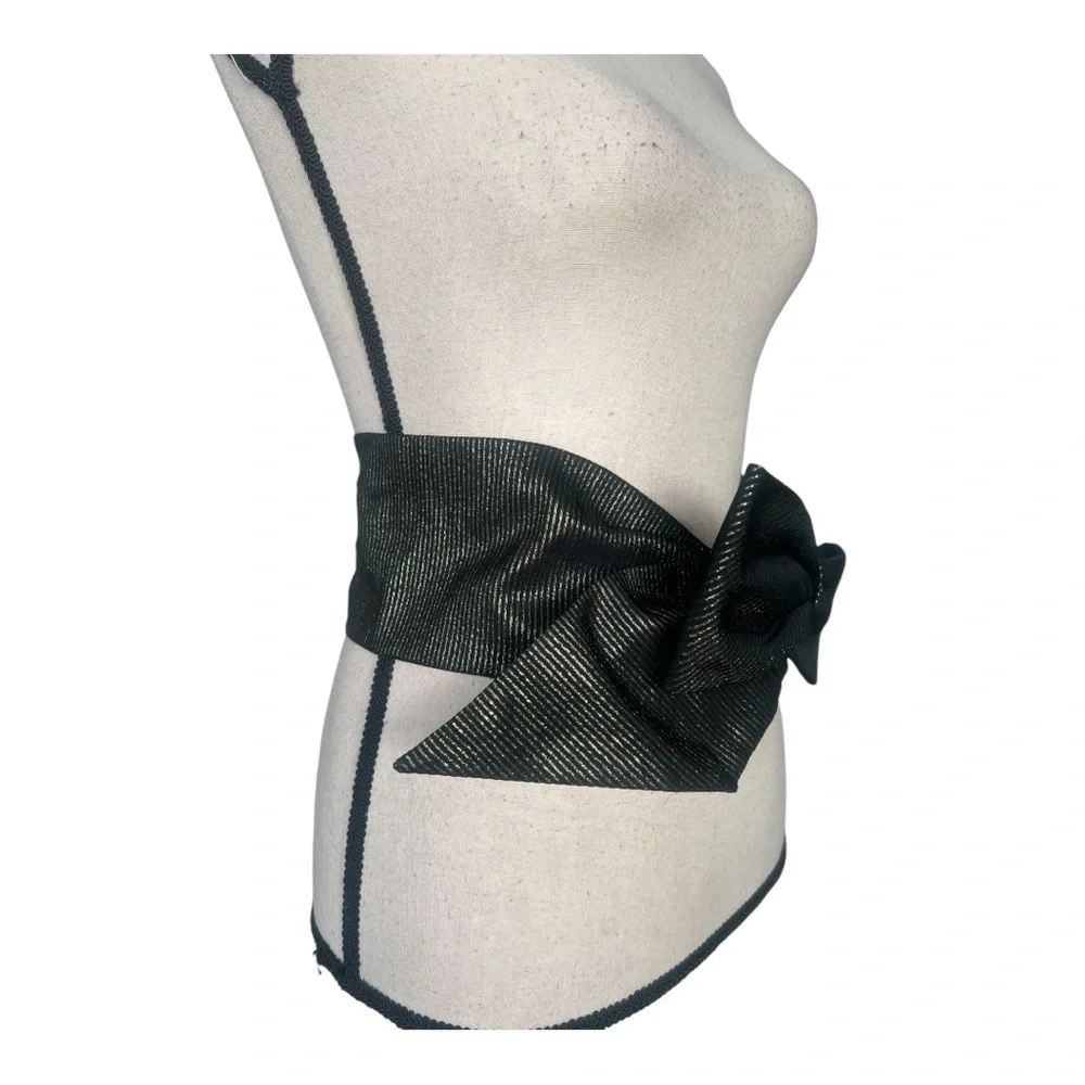Echo Black Belt with Classic Bow Design